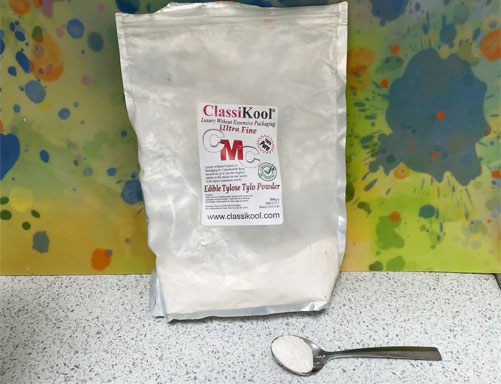 a packet of Tylose Powder for marbling